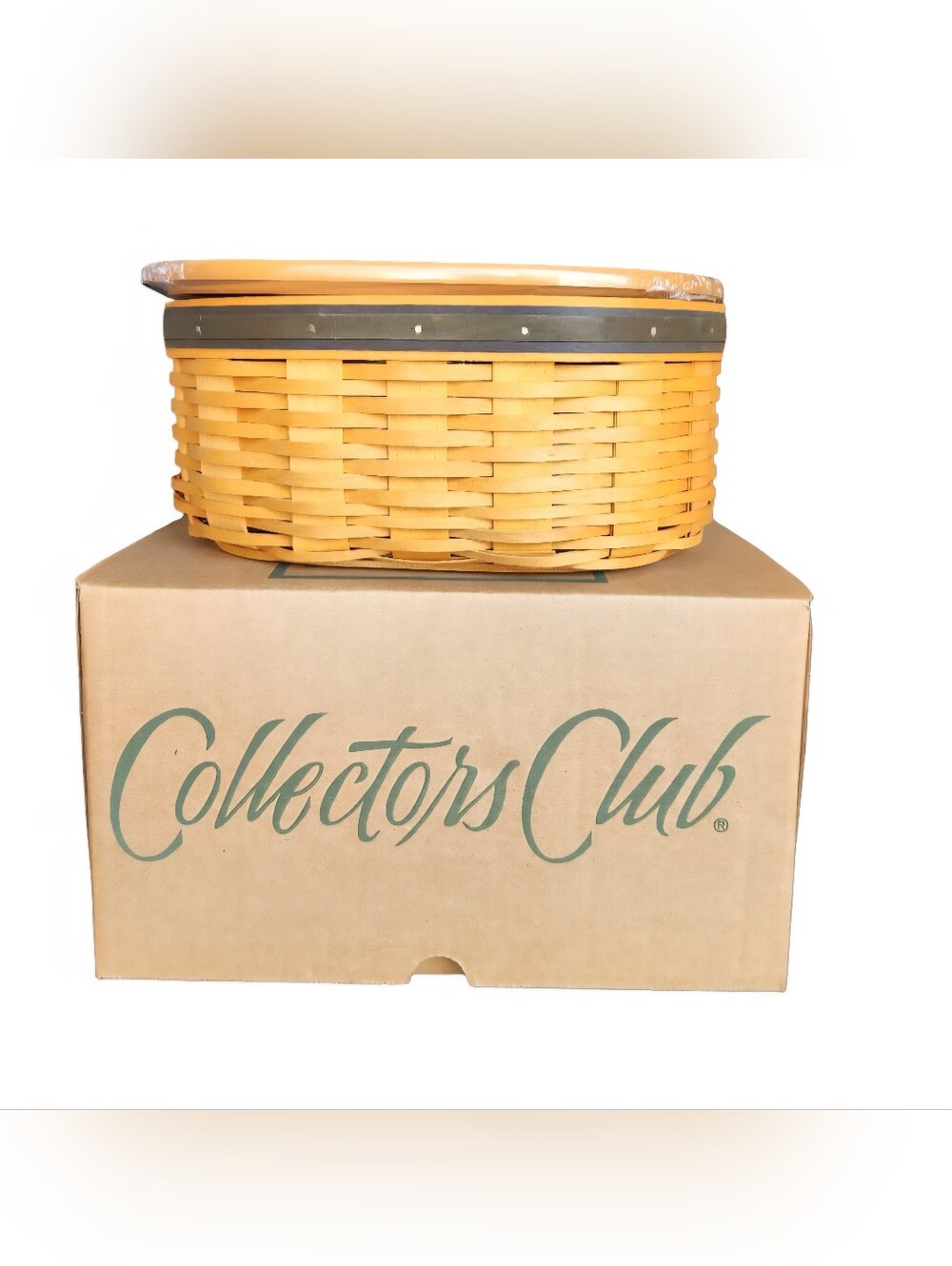 Longaberger 2000 Collectors Club Harmony #1 Basket & Lid Set - New in Box!